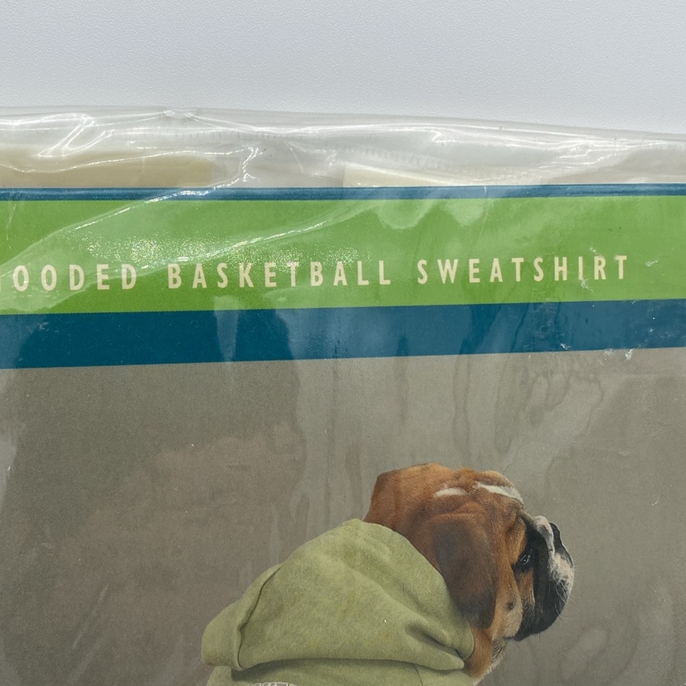 Canine Casual pet dog green hooded basketball sweatshirt sz XS - Picture 4 of 8